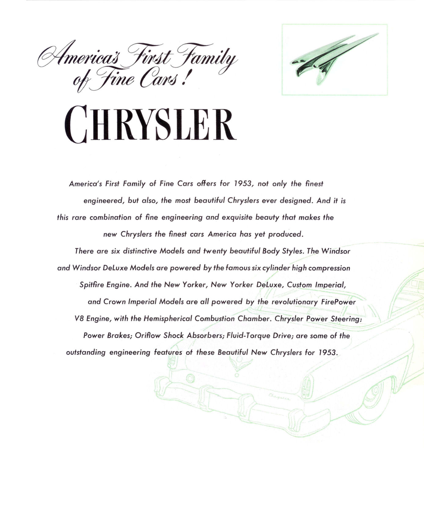 1953 Chrysler Foldout Page 4